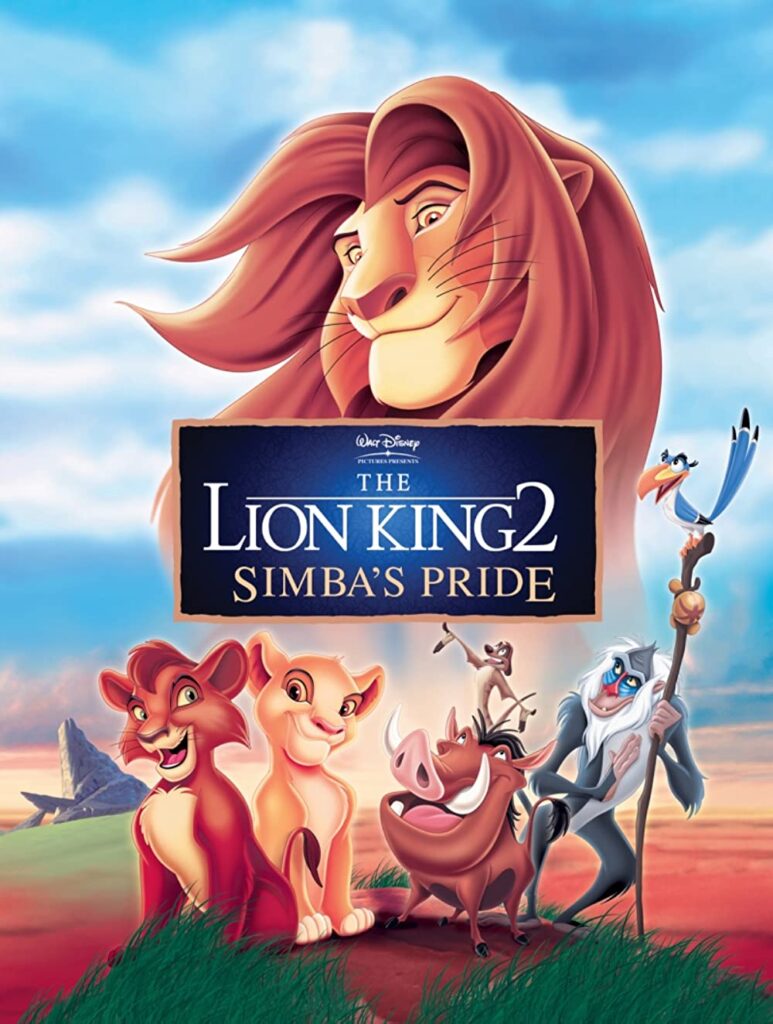 The Lion King 2 Simbas Pride Movie 1998